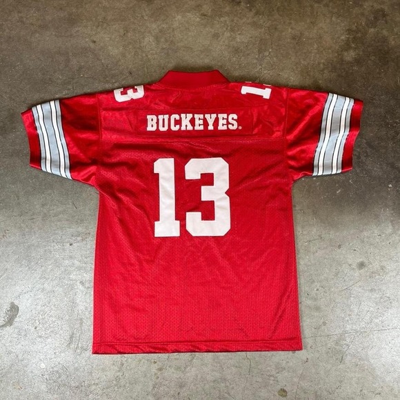 Ohio State Buckeyes vintage red and white jersey - Picture 5 of 7